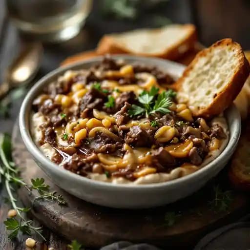 French Onion Braised Beef Dip