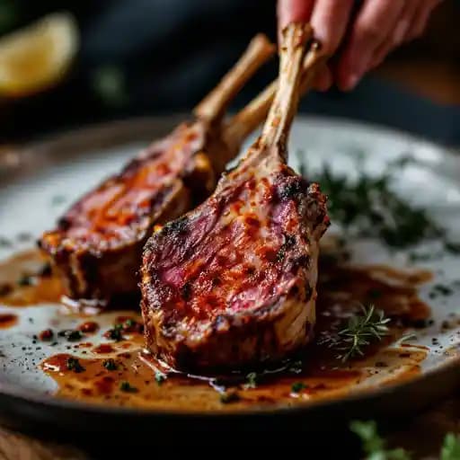 Harissa-Spiced Lamb Chops