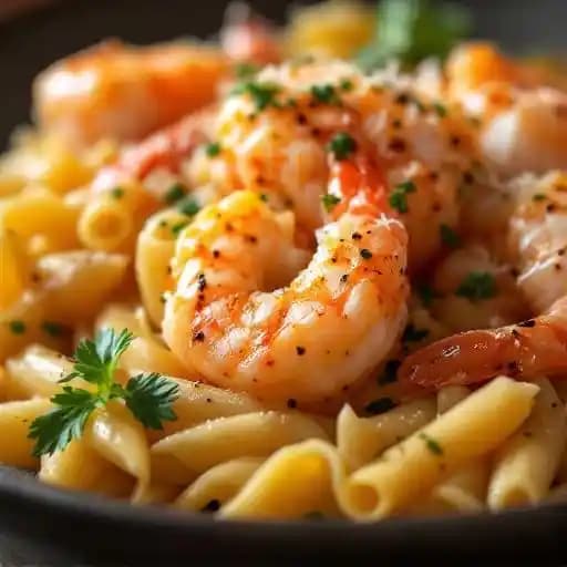 Shrimp penne pasta