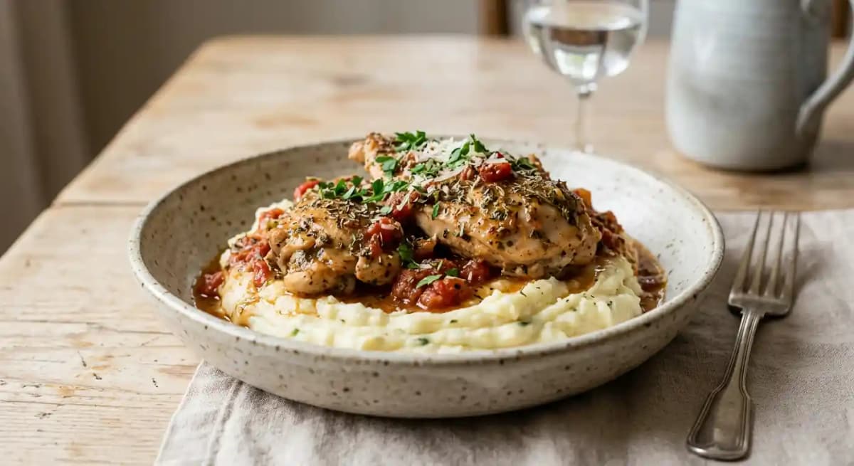 Chicken Roma (Over Potatoes)
