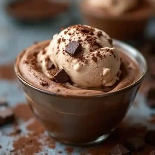 Mousse au Chocolat Chaude et Glace à L’Orge