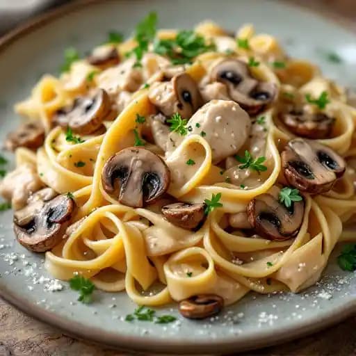 CHICKEN & MUSHROOM TAGLIATELLE