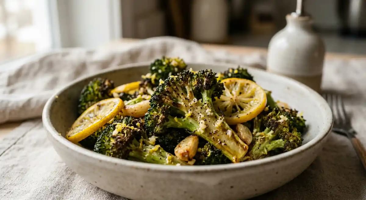 Charred Broccoli with Lemon & Garlic