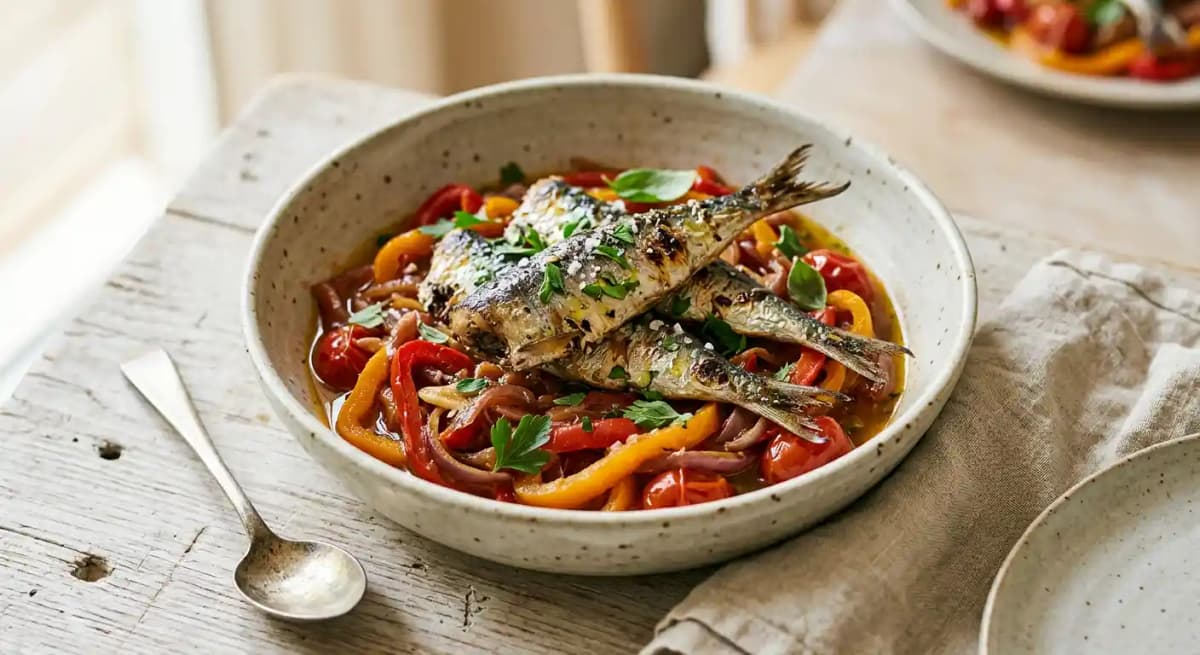 Peperonata & Sardines