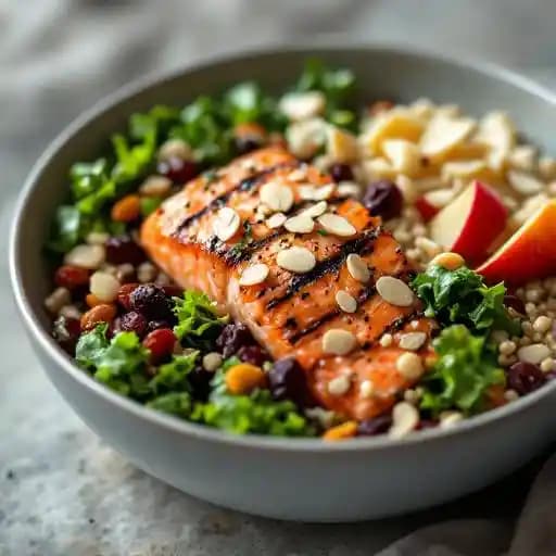 SALMON AND KALE BOWL
