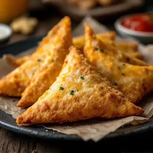 Fried Cheese Triangles
