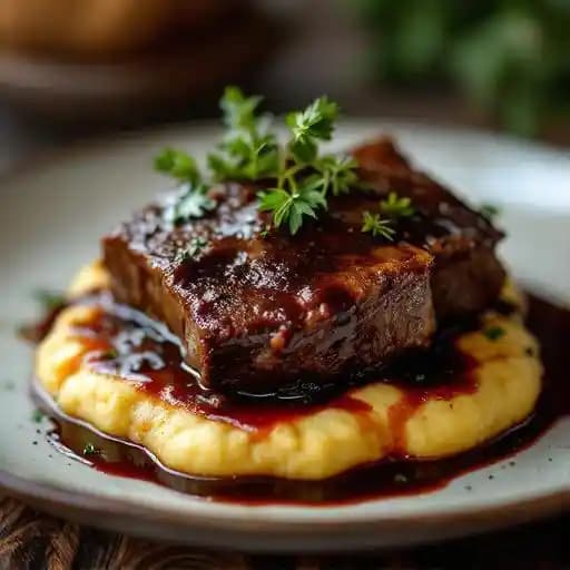 Tender Braised Beef Shortribs