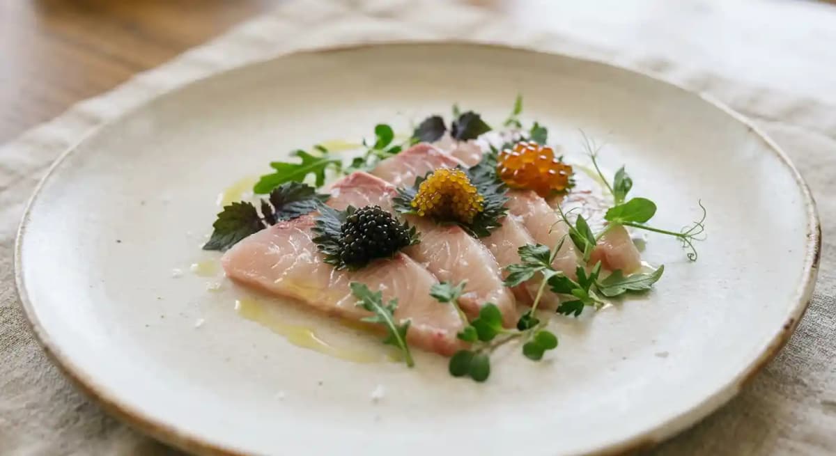 Kona Kampachi Crudo