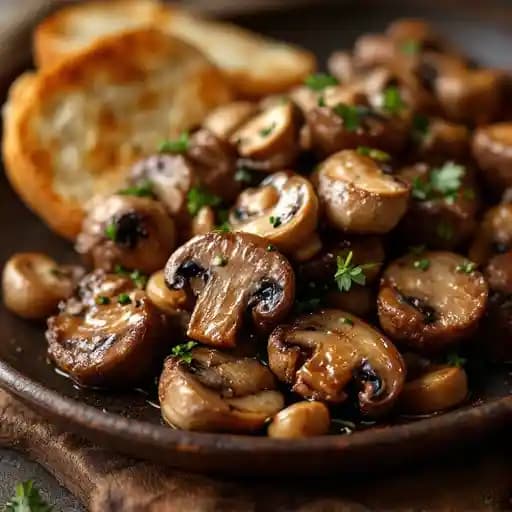 Tender Steak Bites and Mushrooms
