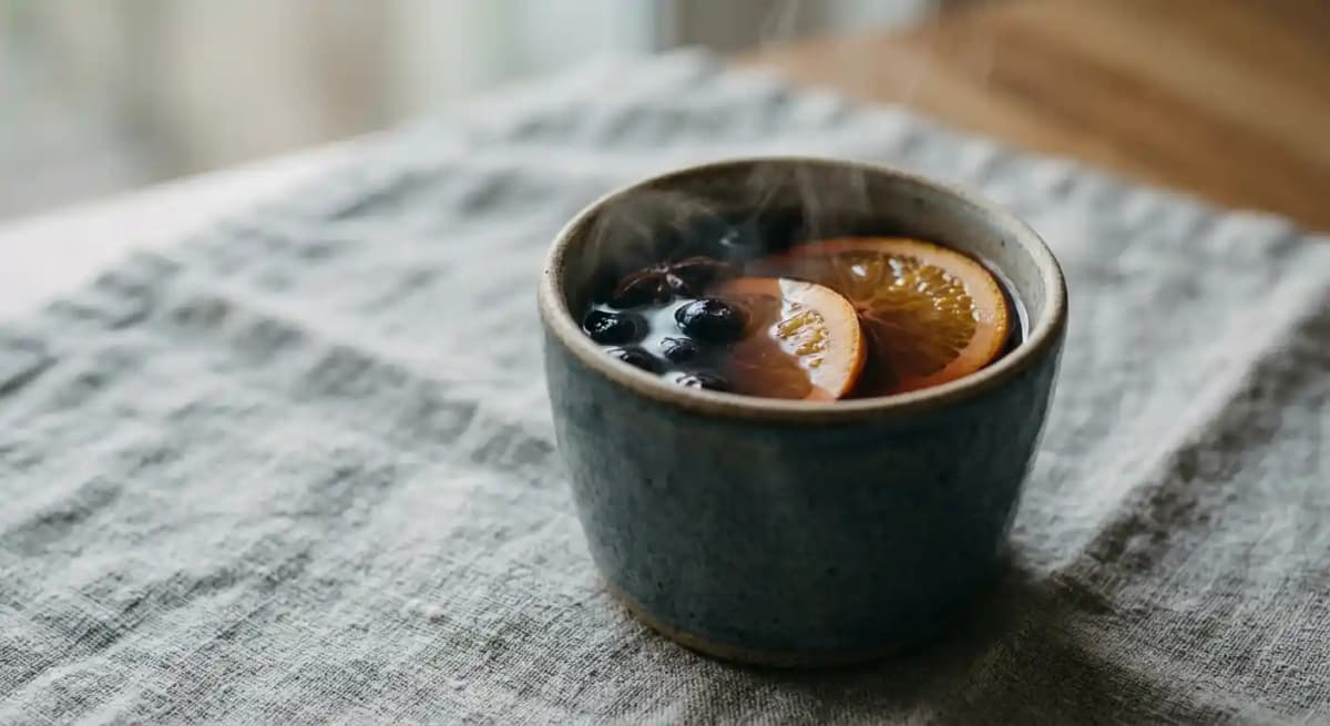 Warm Blueberry Tea