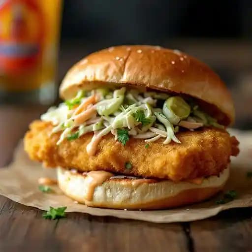 Beer-Battered Fish Sandwich