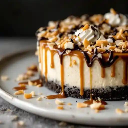 Caramel Coconut Cheesecake