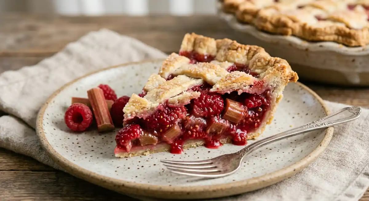 Raspberry Rhubarb Pie