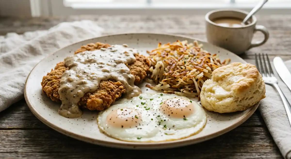 Country Fried Steak & Eggs