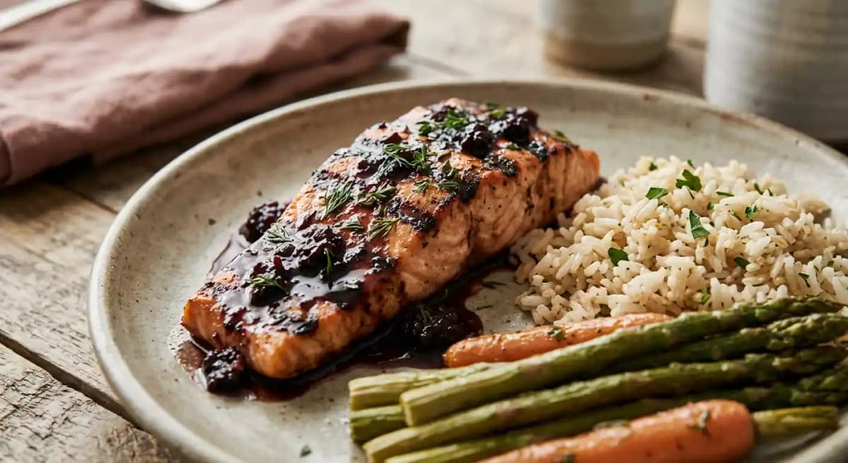 Blackberry Glazed Salmon