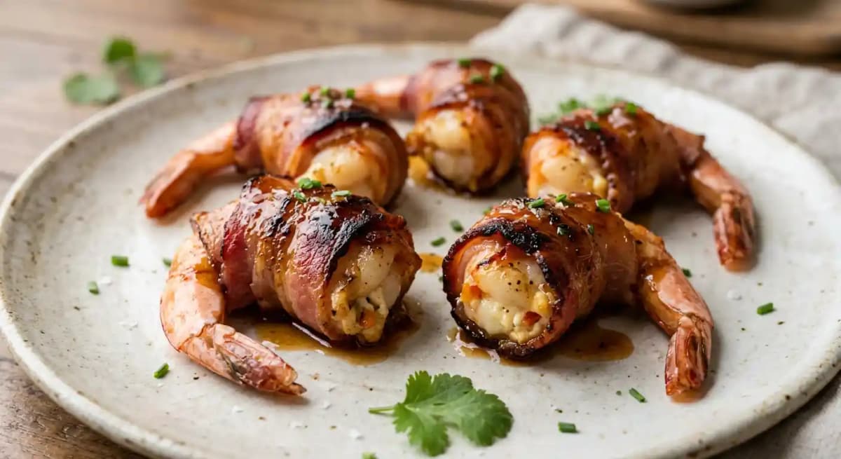 Habanero Bacon Wrapped Shrimp