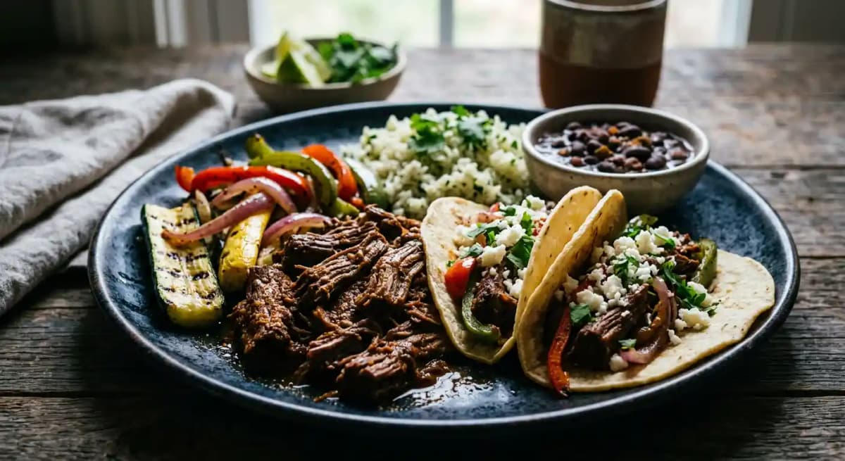 Barbacoa Beef Fajitas