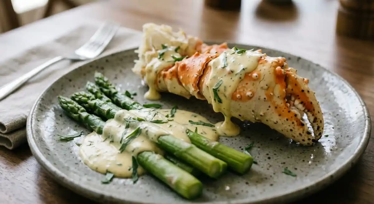 Oscar Style (Alaskan King crab, asparagus, béarnaise)