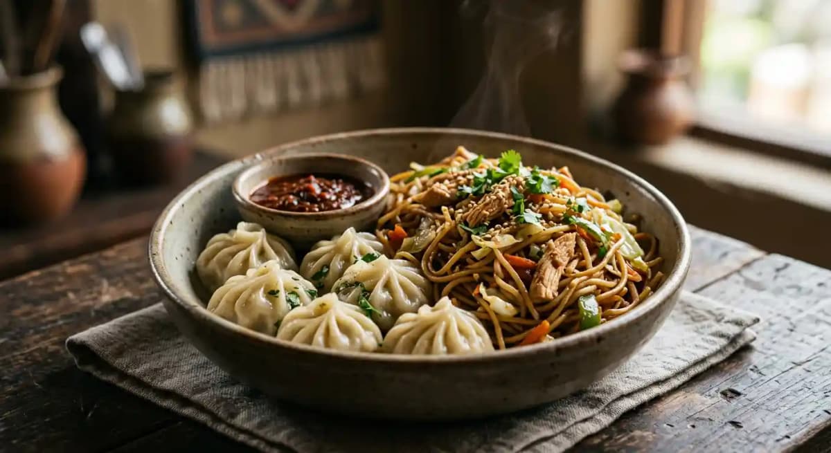 Momo & Chowmein - Non-Veg
