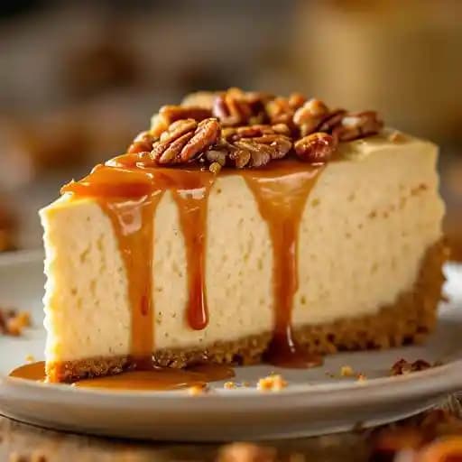 CARAMEL PECAN CHEESECAKE