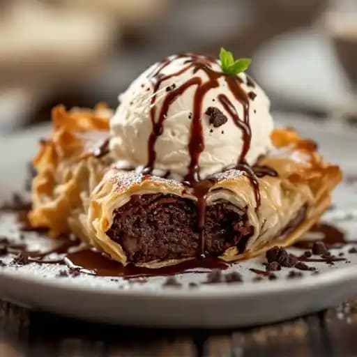 CHOCOLATE PHYLLO BROWNIE