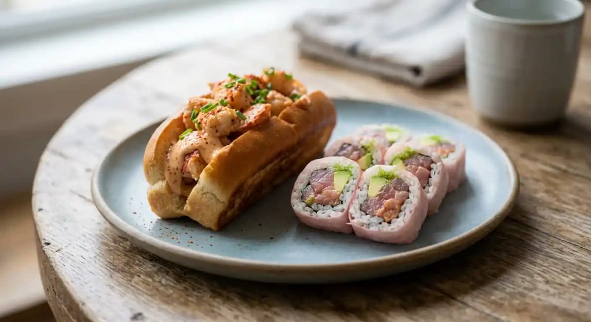 Spicy Lobster Roll & Pink Girl Roll