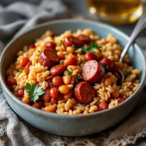 Add Andouille sausage to your Beans and Rice