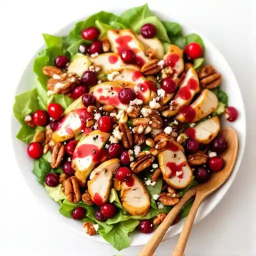 Cranberry Pecan Chicken Salad with Raspberry Vinaigrette