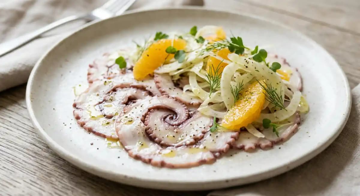 Octopus carpaccio