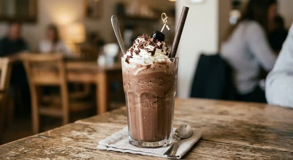 Hand-Spun Chocolate Milkshake