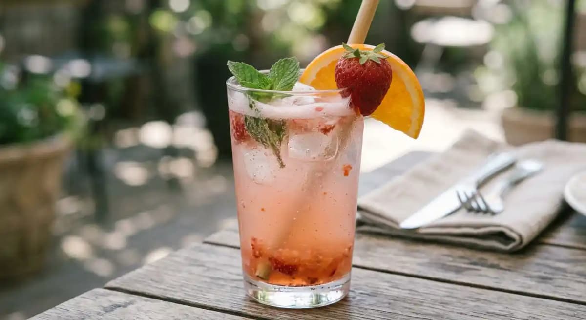 STRAWBERRY LEMONADE SPRITZER