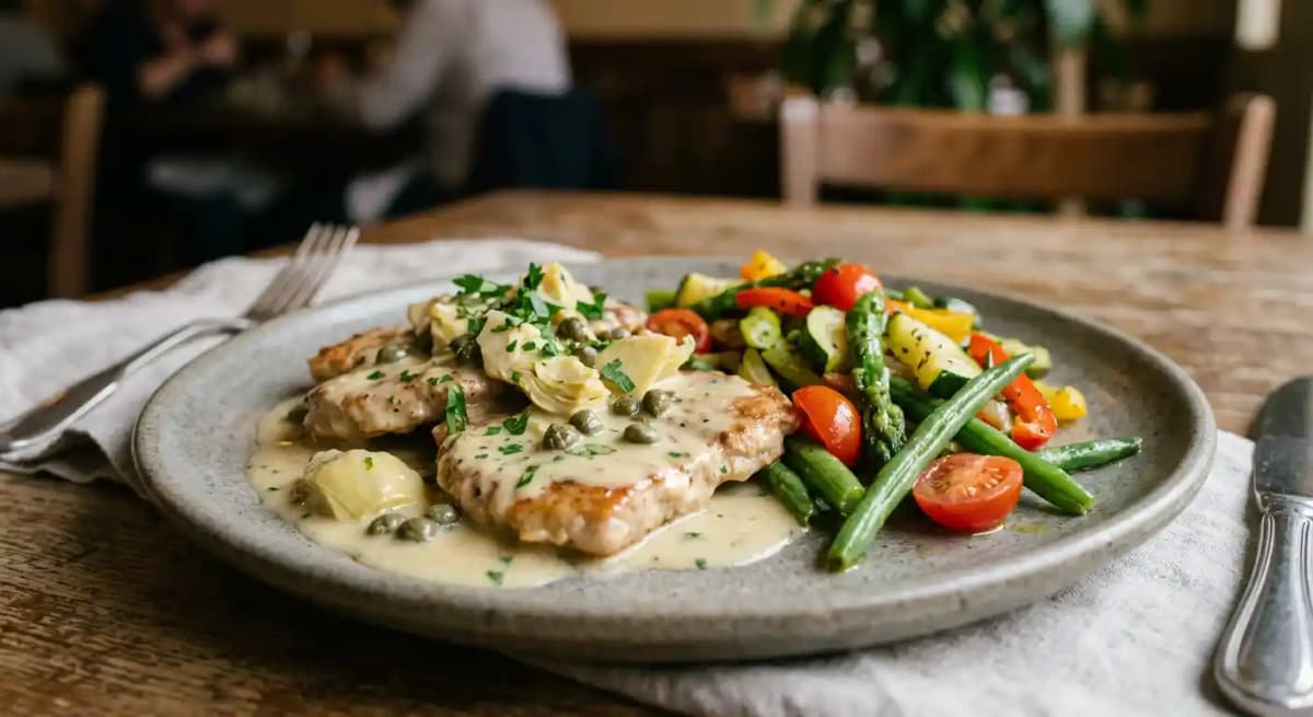 Veal Scaloppine w/ Lemon Beurre Blanc