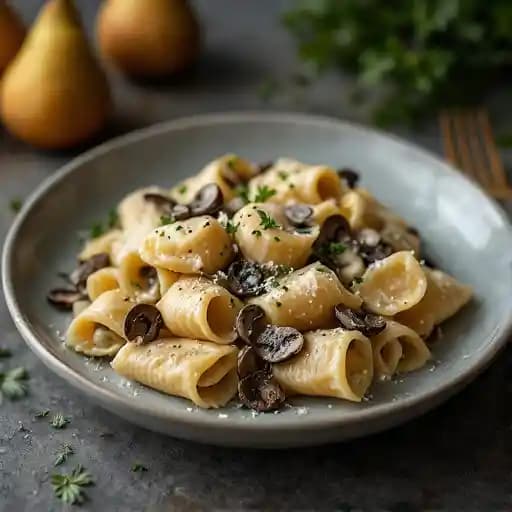 SACCHETTI DI PERA E GORGONZOLA AI PORCINI