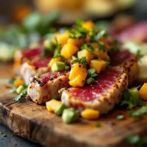 Seared Ahi Tuna Board