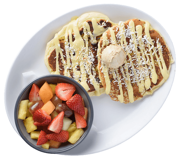 Kids Pancakes recipe served on a plate, by Urban Egg Kids Pancakes recipe served on a plate, by Urban Egg
