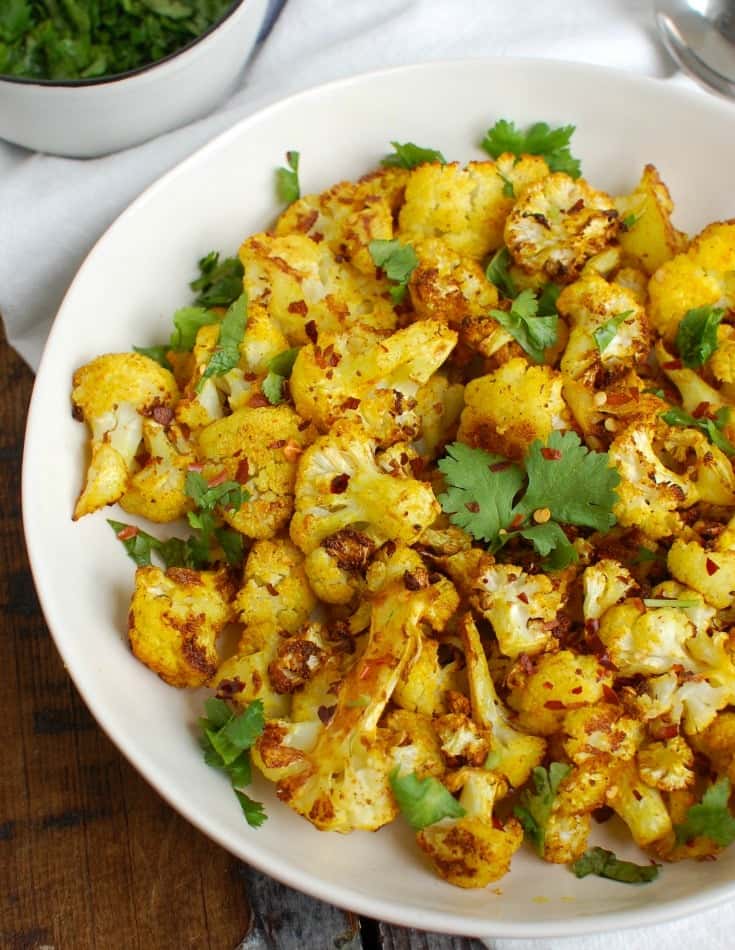 Roasted Cauliflower recipe served on a plate, by Nightingale Roasted Cauliflower recipe served on a plate, by Nightingale