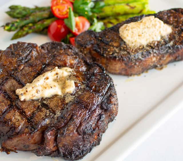 Bone-In recipe served on a plate, by Annie Gunn's Restaurant Bone-In recipe served on a plate, by Annie Gunn's Restaurant