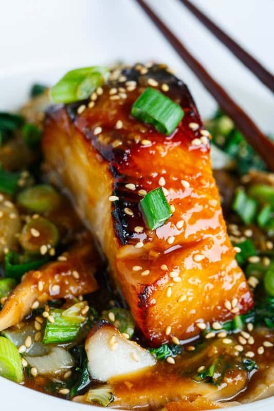 Miso Glazed Sablefish recipe served on a plate, by Marilena Miso Glazed Sablefish recipe served on a plate, by Marilena