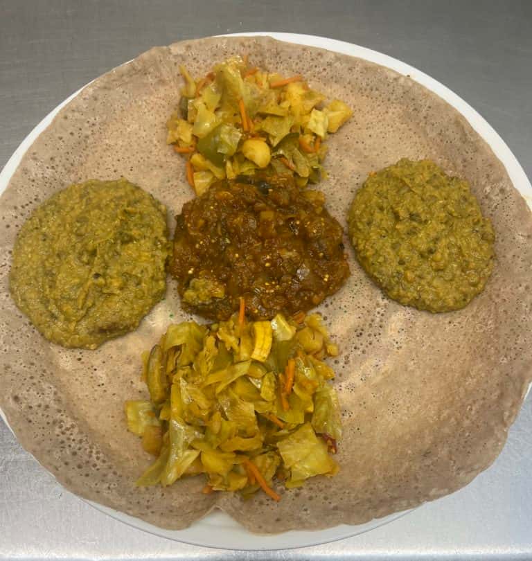 Vegetable recipe served on a plate, by Fatima's Cafe Vegetable recipe served on a plate, by Fatima's Cafe