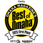 OMAHA AZINE'S recipe served on a plate, by Luigi's Italian Restaurant OMAHA AZINE'S recipe served on a plate, by Luigi's Italian Restaurant