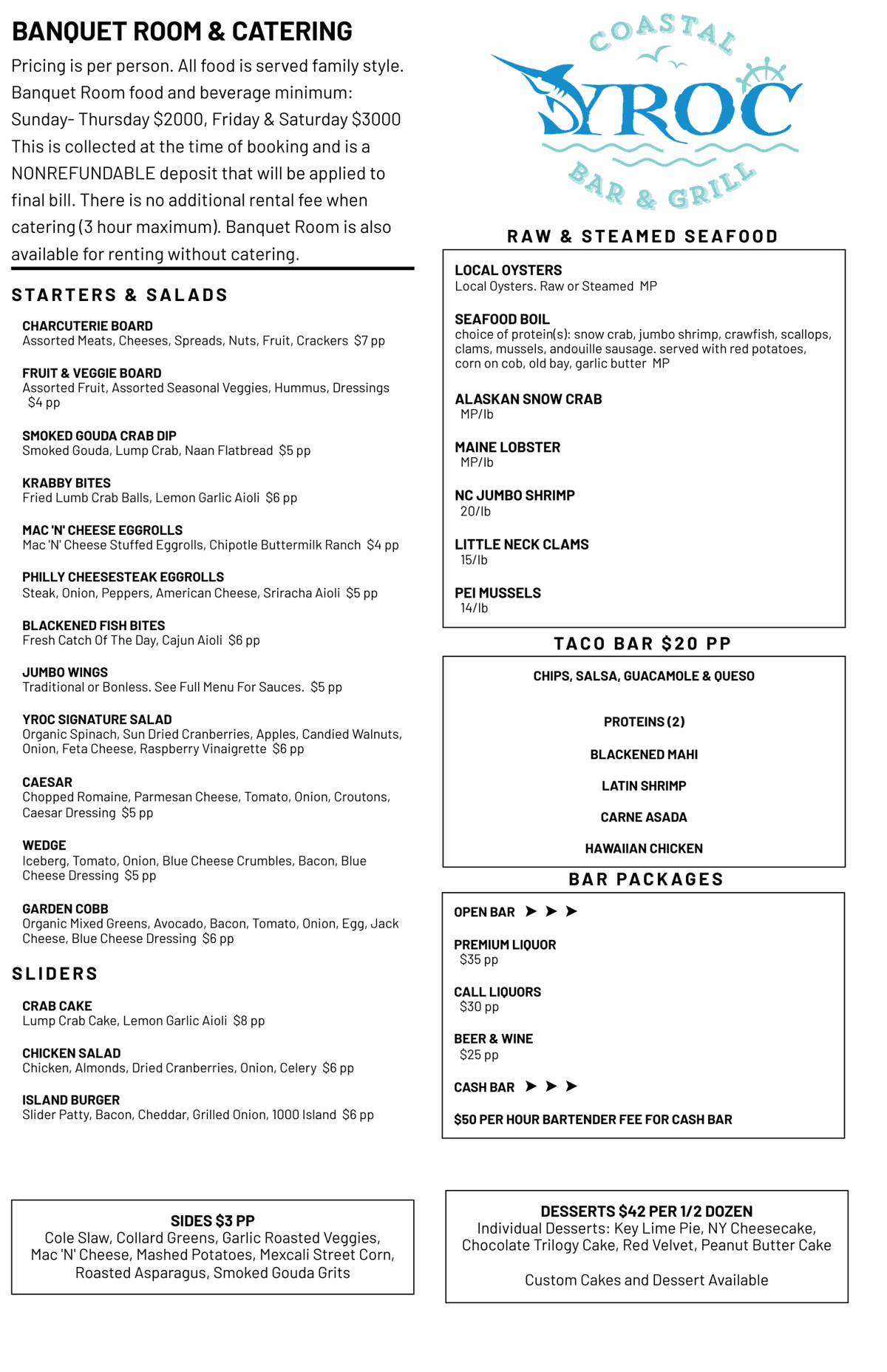 Banquet Menu recipe served on a plate, by Shaka's Beach Bar & Grill Banquet Menu recipe served on a plate, by Shaka's Beach Bar & Grill
